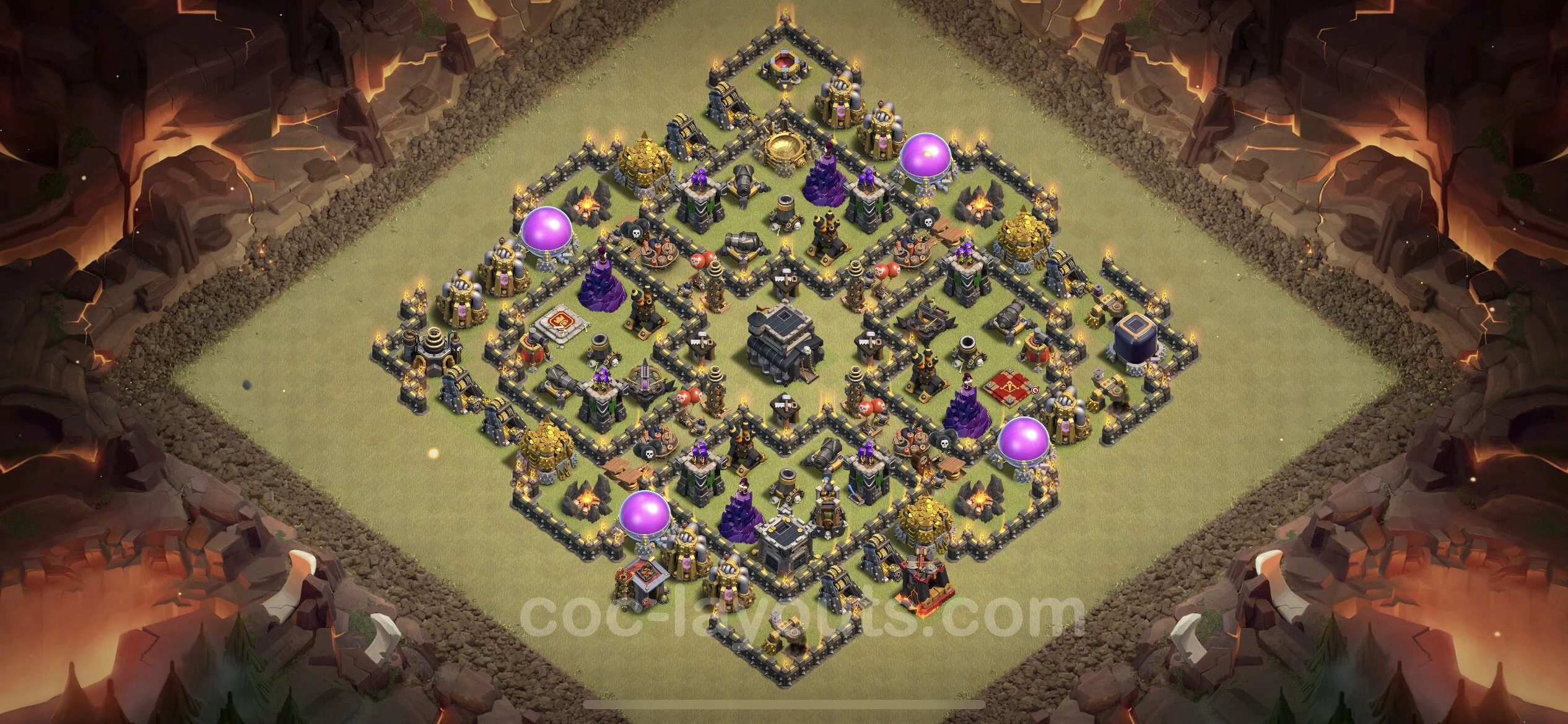 Top War Base TH9 with Link, Anti Everything - Anti 3 Stars CWL Plan - Clash of Clans - (#81) — Война BH9