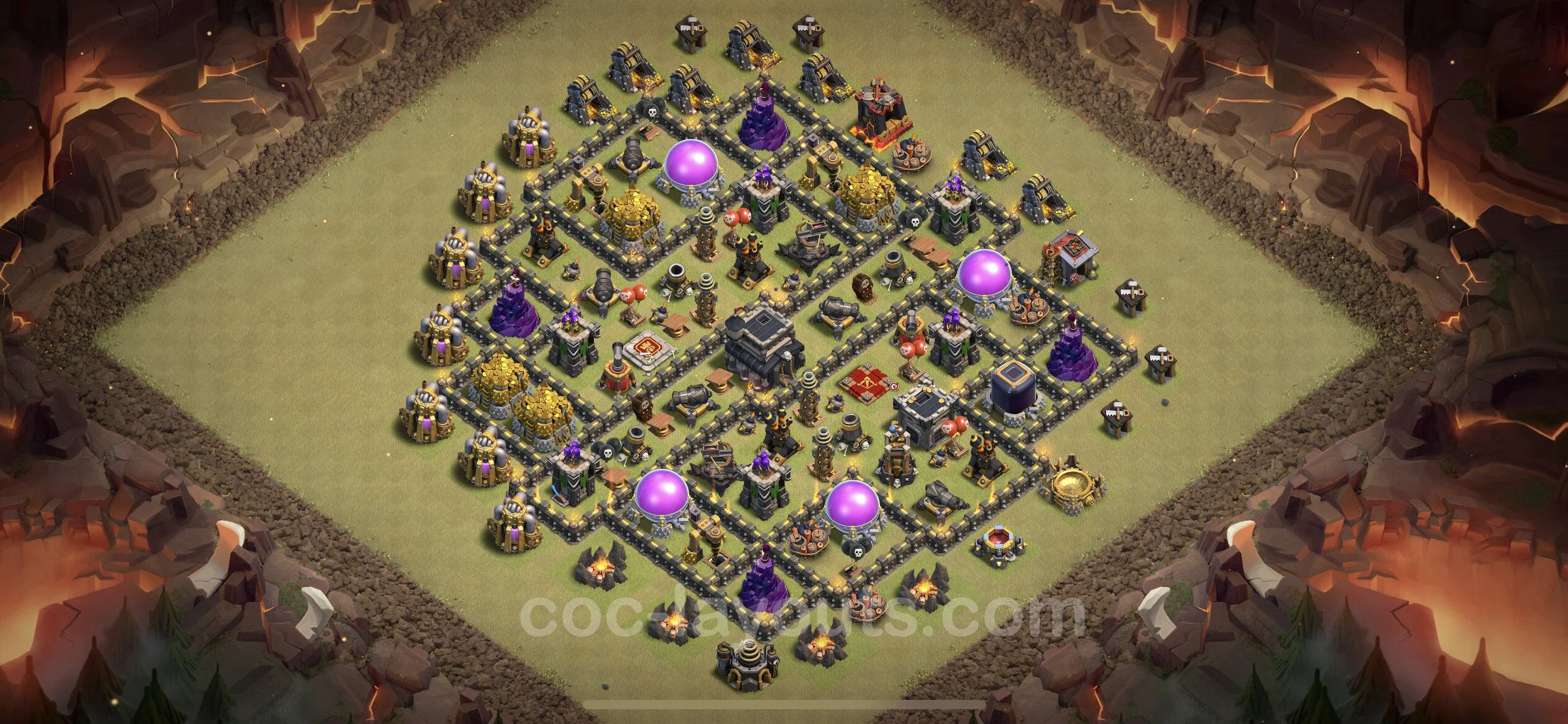 Top War Base TH9 with Link, Anti Everything - Max Levels CWL Plan - Clash of Clans - (#82) — Війна BH9