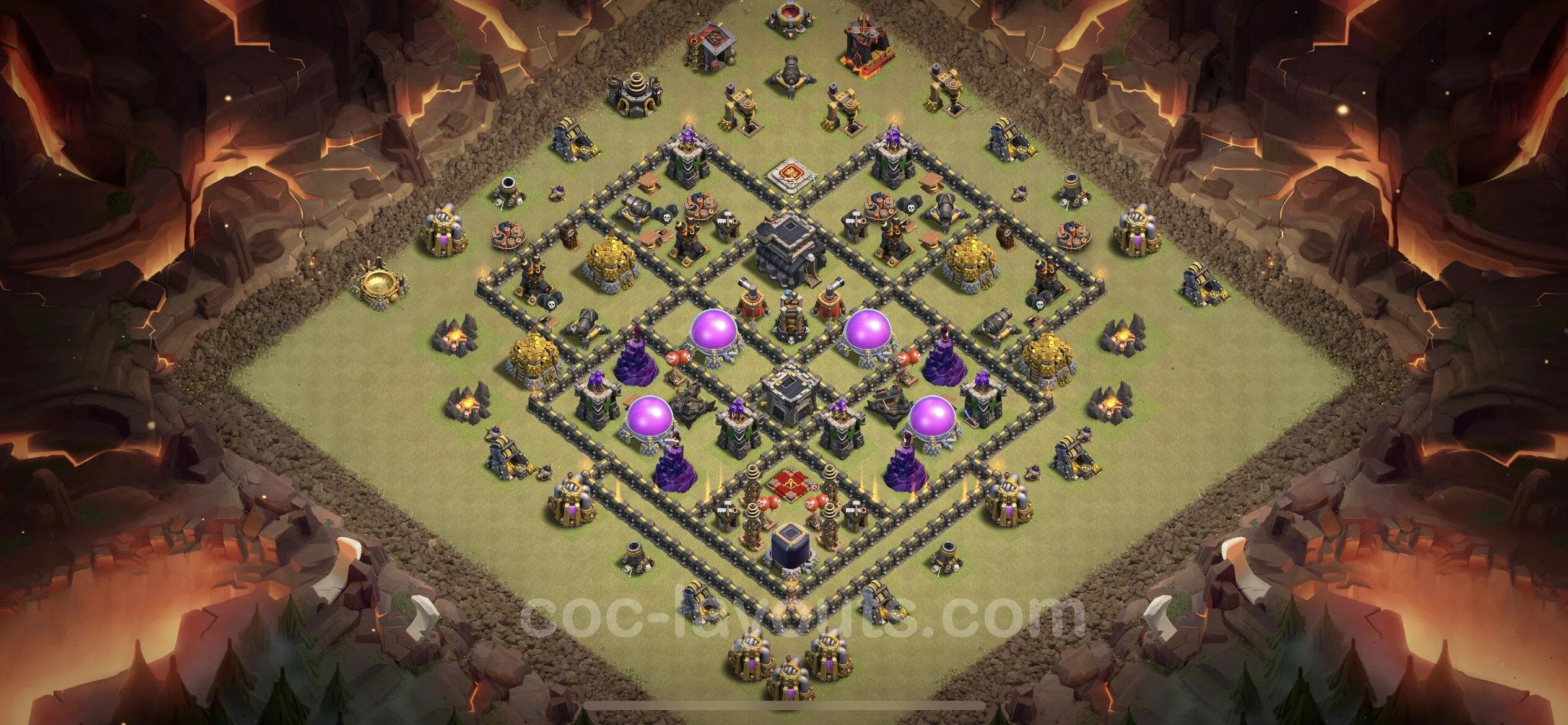 Top War Base TH9 with Link, Anti Everything - Anti 3 Stars CWL Plan - Clash of Clans - (#88) — Oorlog BH9