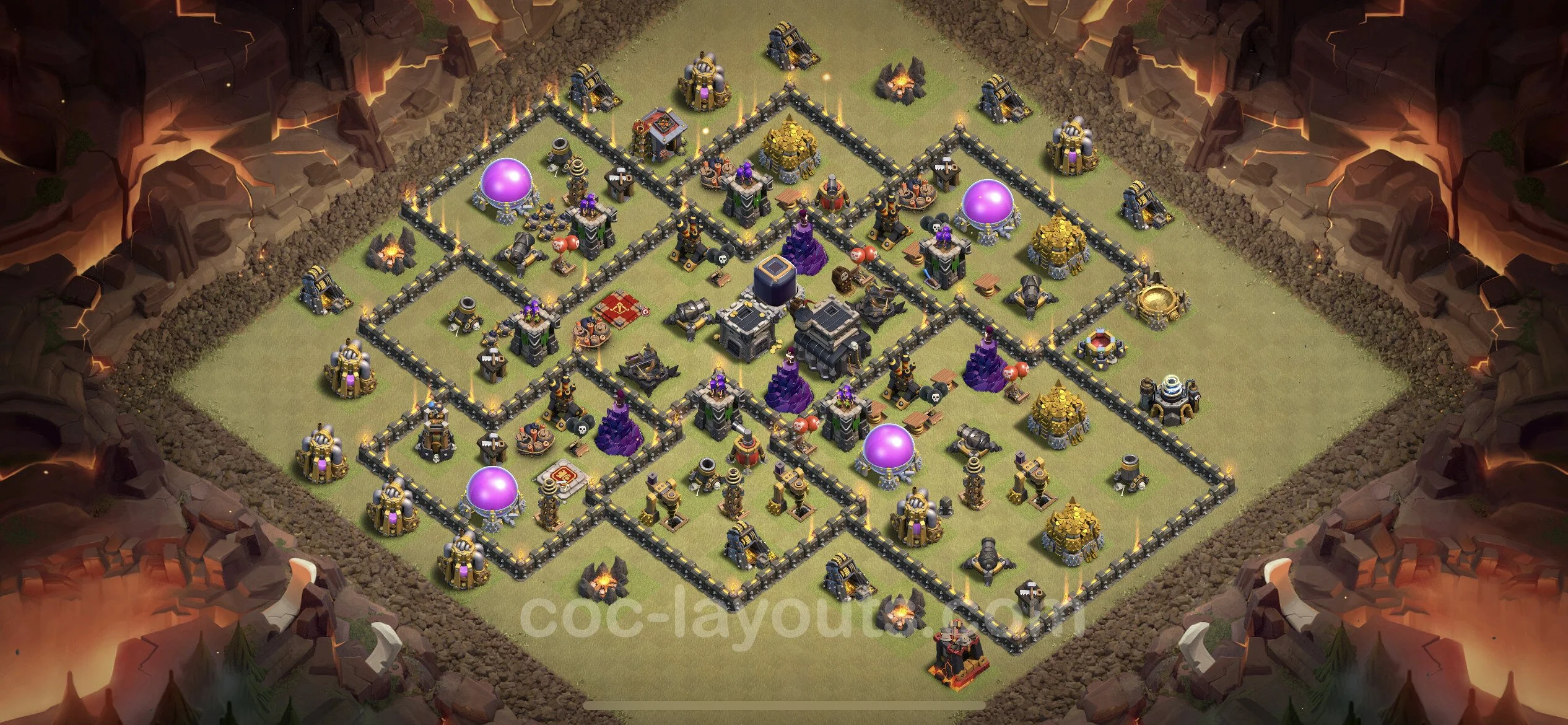 Top War Base TH9 with Link, Anti Everything - Anti 3 Stars CWL Plan - Clash of Clans - (#89) — वॉर BH9