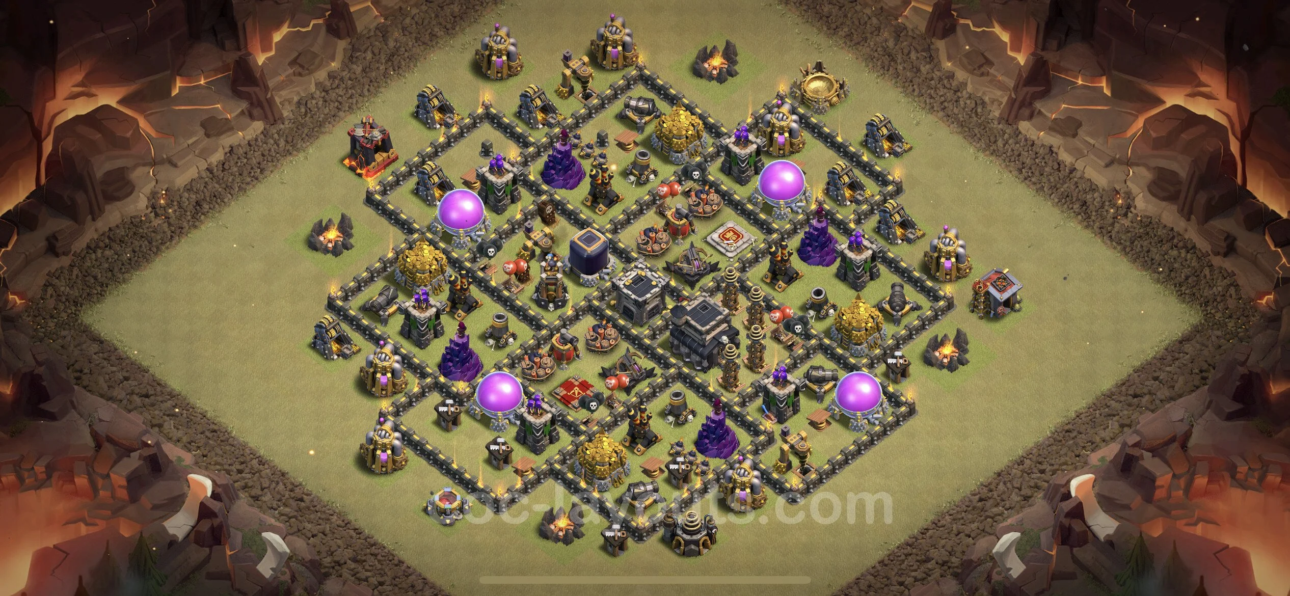 Top War Base TH9 with Link, Hybrid - CWL Defence Plan - Clash of Clans - (#9) — Війна BH9