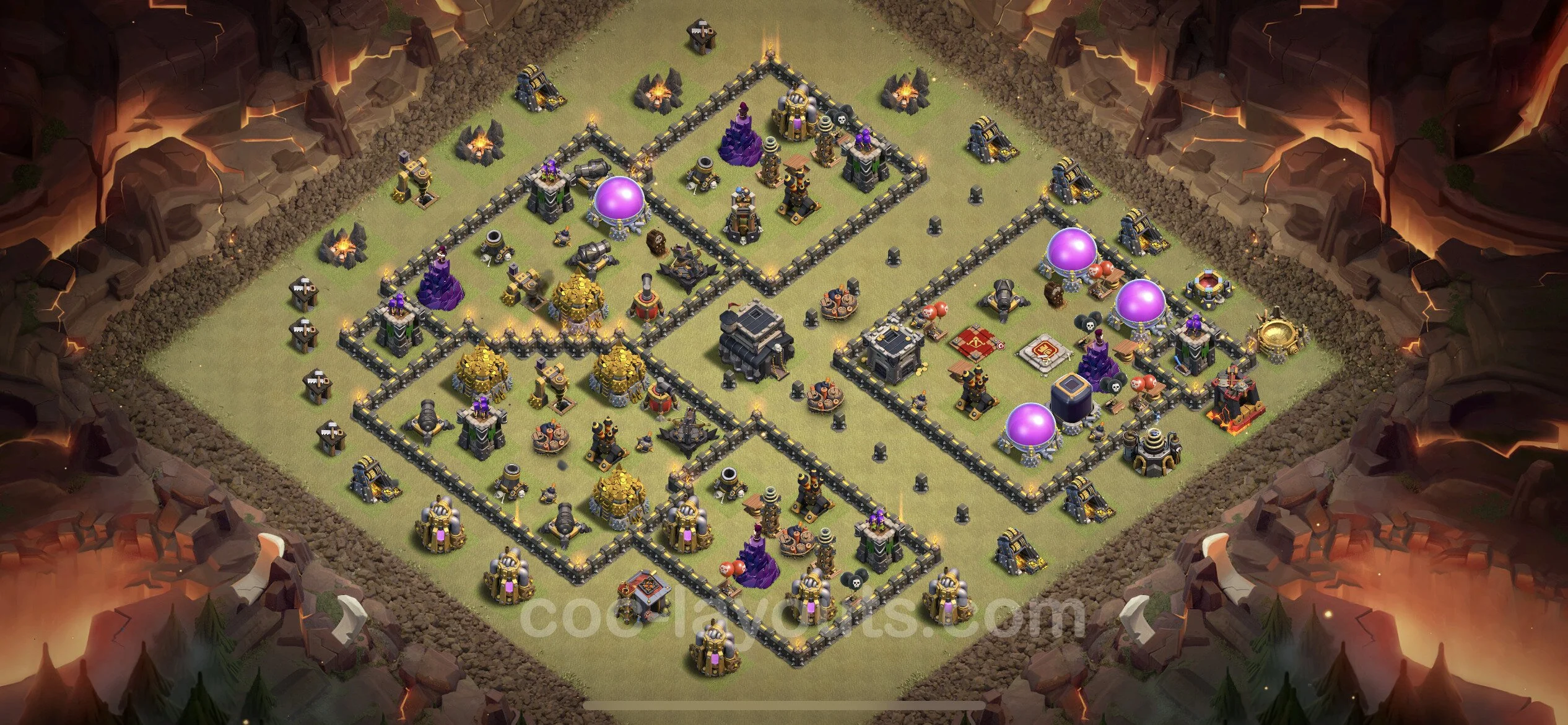 Top War Base TH9 with Link - CWL Defence Plan - Clash of Clans - (#97) — Oorlog BH9